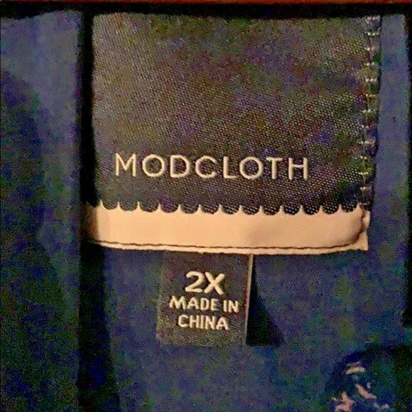 ModCloth Star Print Tie Waist Dress – Size 2X - Picture 5 of 5